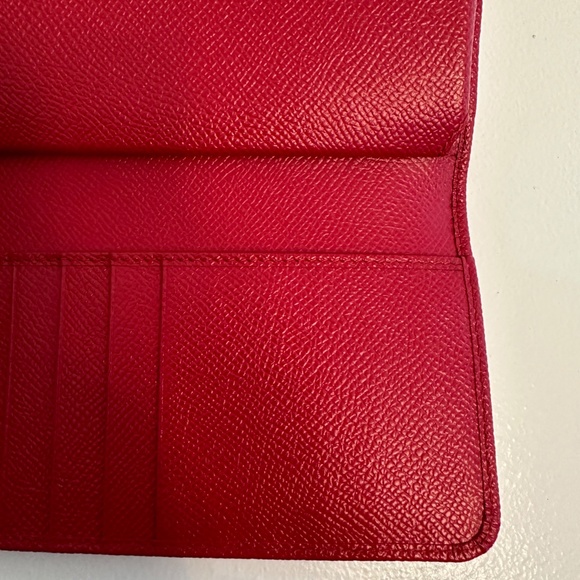 Dolce & Gabbana-Red100% Leather Gold Tone Metal Chain Sicily Von Mini Bag Wallet - Picture 4 of 5